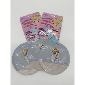 Mad Beauty Disney Princess Sheet Mask Cinderella Tiana Lavender‎ Green Tea 5pk